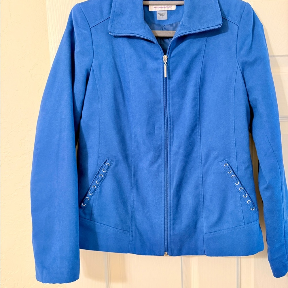 3 for $15 Allison Daley Blue Suede Jacket